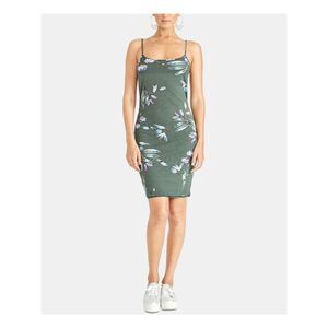 RACHEL ROY Womens Twist Back Spaghetti Strap Above The Knee Body Con Dress